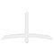Ekena Millwork Bellingham Architectural Grade PVC Gable Bracket, 60"W x 32 1/2"H x 4"D x 4"F, 13/12 Pitch GBP060X33X0404BEL00 - alternate 3